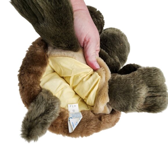 Applause Hand Puppet Plush Turtle Stuffed Animal 13" Brown & Green - Picture 4 of 5